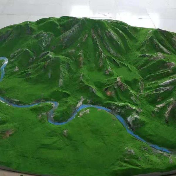 怎样按实际宕昌地形雕刻制作